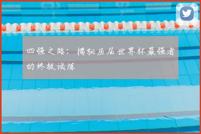 四强之路：揭秘历届世界杯最强者的终极试炼
